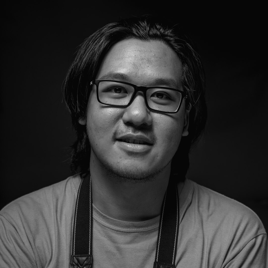 Middle aged man with glasses professional portrait